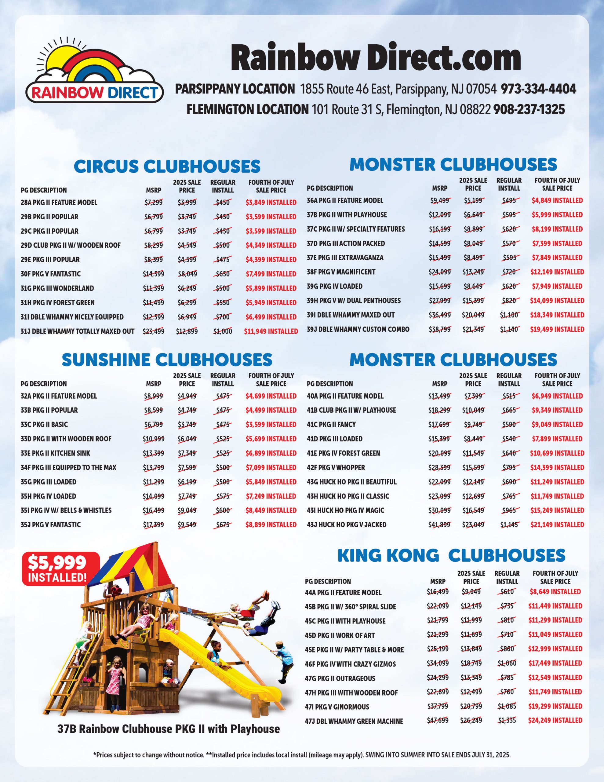 2025 Rainbow Direct July 4 Sale Price List 3